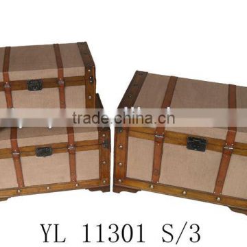 Antique Wood Storage Box YL11301