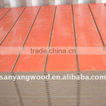 Slotted Melamine Faced Mdf Board