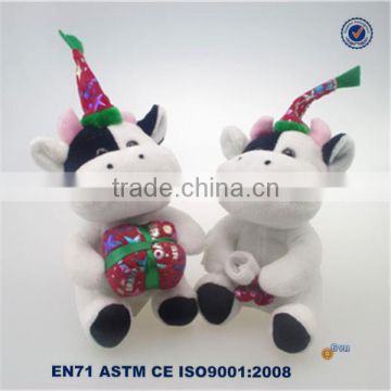 Best handmade cow christmas plush toy