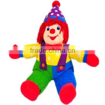 Funny clown plush stuffed toy for baby