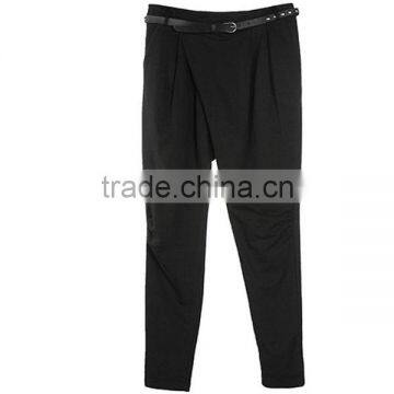 High Quality Polyester Spandex Slim Style Office Lady Color Combination High Quality Direct Factory Bermuda Pants photo-3