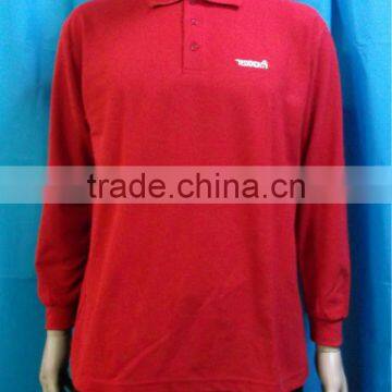 Men Long Polo Shirt With Customer Embridery Logo