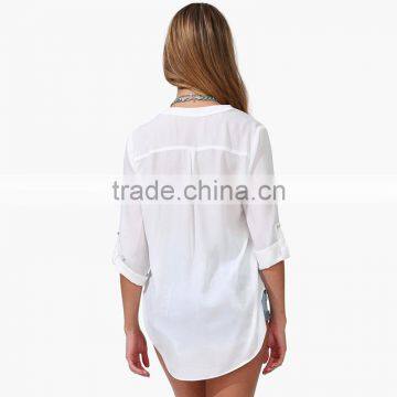 Maxnegio Ladies Office Wear Designs of Lady Half Shirt 2017 photo-2