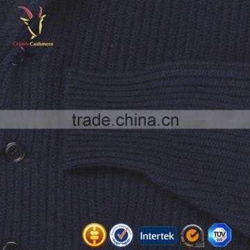 Blended Cashmere Mens Wool Casual Cardigan photo-5