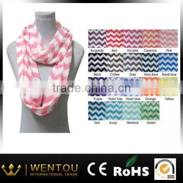 Wholesale Monogram Chevron Infinity Scarf