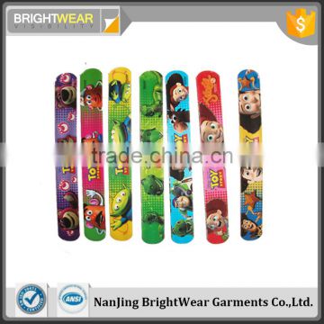 Hot sell custom logo printing reflective snap band