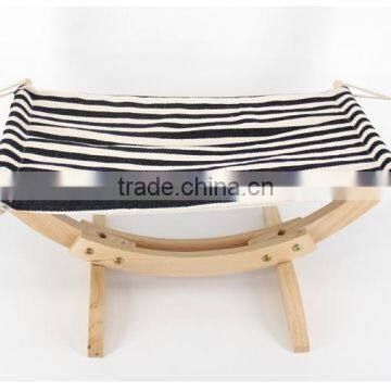 Wooden Cat Hammock With Cushion Soft Pet Bed Durable photo-2