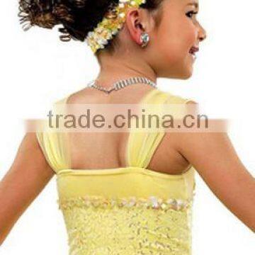 Wow!New arrival-- fashion flower ballet tutu skirt-kid cute dancewear yellow-tween ballet dance tutu new coming