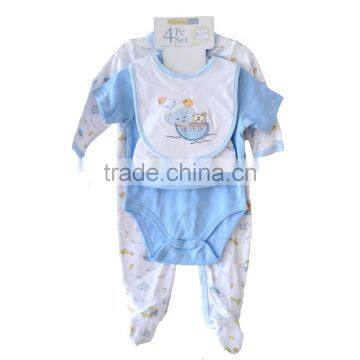 Hot Selling Newborn Baby Clothes 4pcs Baby Gift Sets photo-4