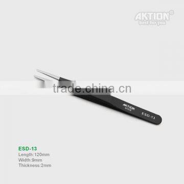 Factory Wholesale ESD Tweezeers Stainless Steel Tweezers High Quality AKTION Brand photo-4