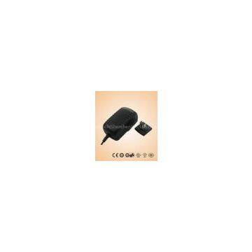 CEC level V, MEPS IV EUP2011 AC PIN Switching Power Adapters / Adapter, 15W and 110 - 250V