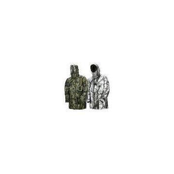 Adjustable Cuffs Hunitng Camo Multi-Functional Reversible Fishing Camo Jacket With Detachable Hood