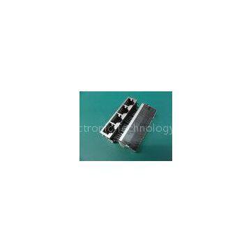 10 / 100Base UTP 4 Port Rj45 Tab-Down , Rj45 Magnetic Jack KRJ-405QJNL