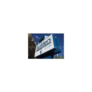 Synchronous Exterior Double Sided LED Sign P 8 mm 1R1G1B for Public Places