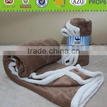 SGS high quality mantas microfiber&Sherpa mink blanket China factory adult mink blanket wholesale mink blanket