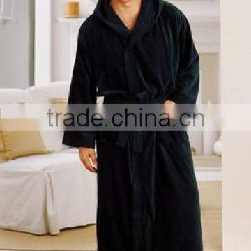 100 percent cotton Terry velour bathrobe