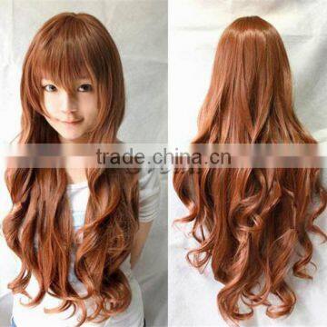 (Hot selling!!!)Full lace wig cosplay hair wig factory price wig for girls