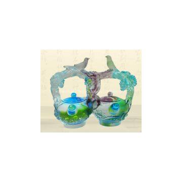 Liu li Kettle Glass Craft for Wedding Gifts