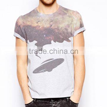 Wholesale Clothing Fashion Short Seeve Printed Men t shirt iron on letters H- 061