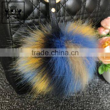 Key Decoration Accessories Faux Fur Wholesale Pom Poms Fox Fur Ball Plush Keychain