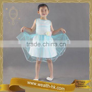 Aqua Cocktail New Year Kids Girls Summer Dress photo-3