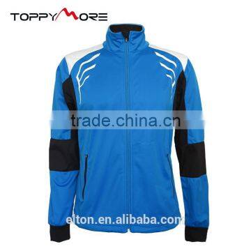 Blue Men's Single Membrane High Quality Soft Shell Jacket