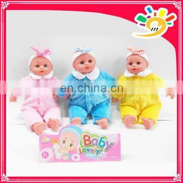 14" lovely moppet dolls,child love dolls with ic,baby lovely doll (3 color )