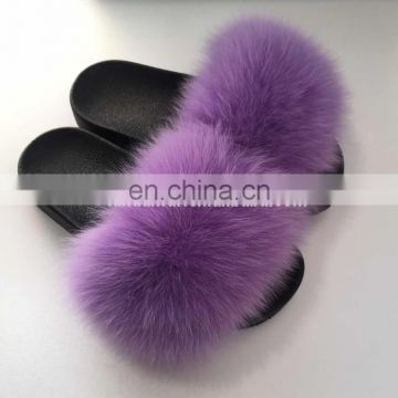 Newest Fashion Ladies Soft Fur slide Slippers /sandals