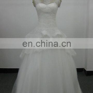 EBX-42 Lace sleeveless full skirt wedding dress prom dress