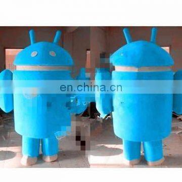 mobile phone android mascot costume