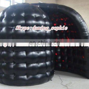 LED lighting inflatable black photo booth for sale