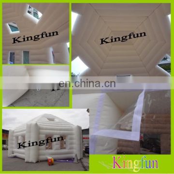 White square inflatable tent for wedding