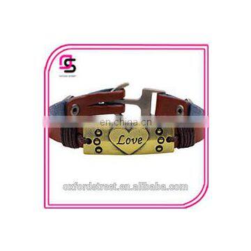 European New Style Maple Leaf Love Angle Wings and an Arrow Through the Heart Bracelet