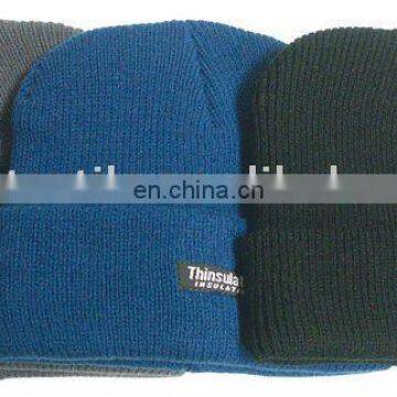 Simple style wholesale 100% acrylic pure color Customized knitted hats,beanie hat