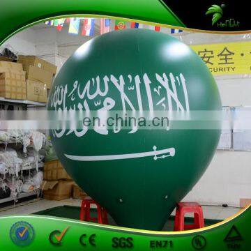 Custom Inflatable Green Digital Print Hot Air Balloon, Advertising Inflatable Helium Sphere for Sale