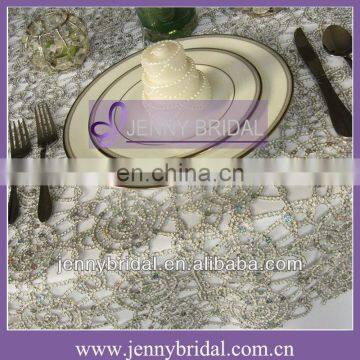 TL001G Gold ,Violet and Silver sequin fabric metallic sequin wedding table linens