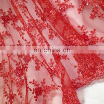 2016 sequins and beaded fulle fabric /seuins tulle fabric /embroidered beaded tulle fabric for wedding party