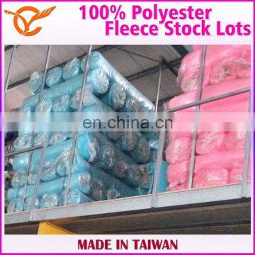 100% Polyester Fleece Plush Slipper Textile Stock Lots