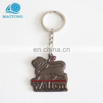 Wholesale Antique Black Nickle Metal Blank Key Chain Custom Made Cheap High End Metal Keychain Metal Keyring photo-4