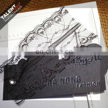 lace out shape swing tags