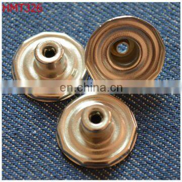 stainless steel under part for jeans button