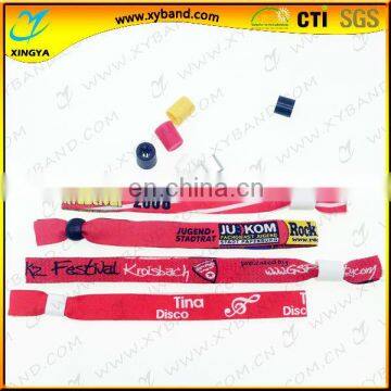 high quality woven wrist band polyester,wrist band textile material