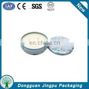 Round Metal Tin Candle Container