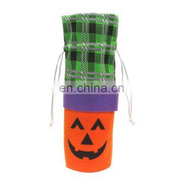 Halloween Felt Wine Bottle Drawstring Bag for Gift