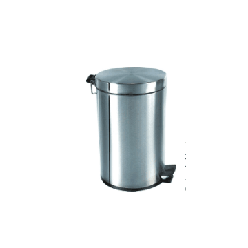 Round Stainless steel footswich wastebin