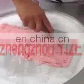 Stir fry ice cream machine/flat pan fry ice cream machine for dry ice cream making