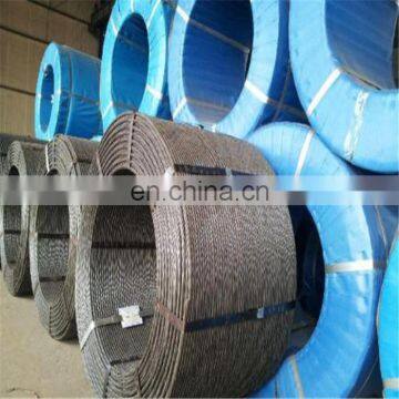 15.2mm astm a416 grade 270 galvanized prestressed wire pc steel strand