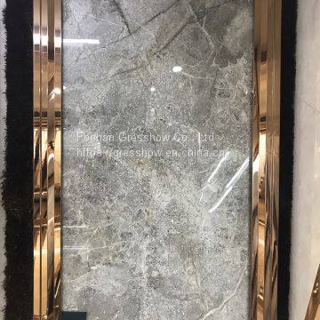 Non Slip 600x1200mm Grey Marble Tile Bathroom