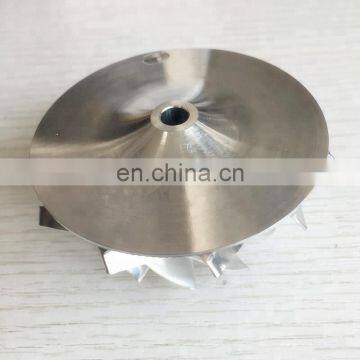 RHF55 11+0 Blades 48.62/65.00mm High Performance Turbo Aluminum 2618/Billet/milling Compressor Wheel for VF30/VF34 Upgrade