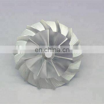 K27 5327-123-2323 upgrade 55.70/82.60mm 7+7 blades performance Billet/milling/aluminum 2618 compressor wheel for 5326-970-6750